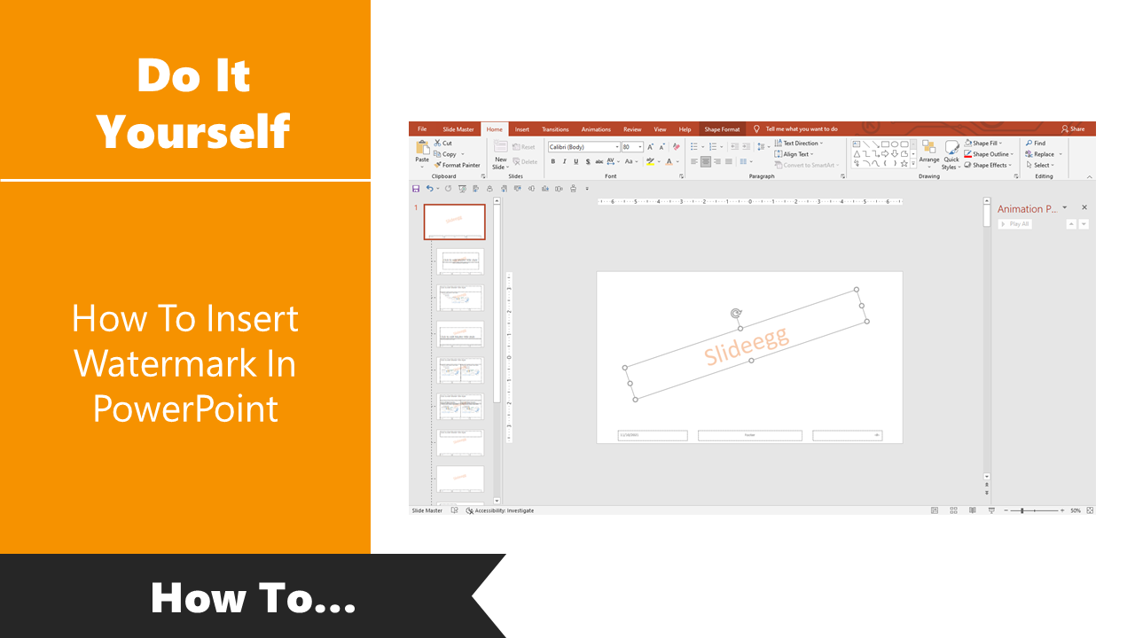 How To Insert Watermark In PowerPoint